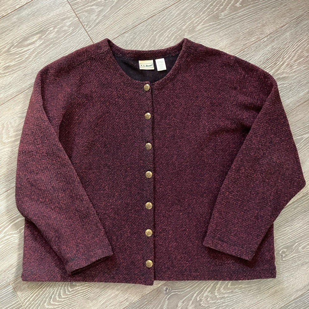Vintage L.L. Bean Button Up Cardigan - Made in El Salvador